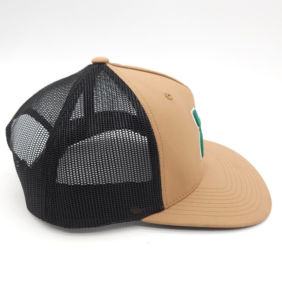 Hooey Snapback Mesh Trucker Hat Boquillas Tan Black Mexican Mexico Flag Logo Cap - Picture 4 of 8